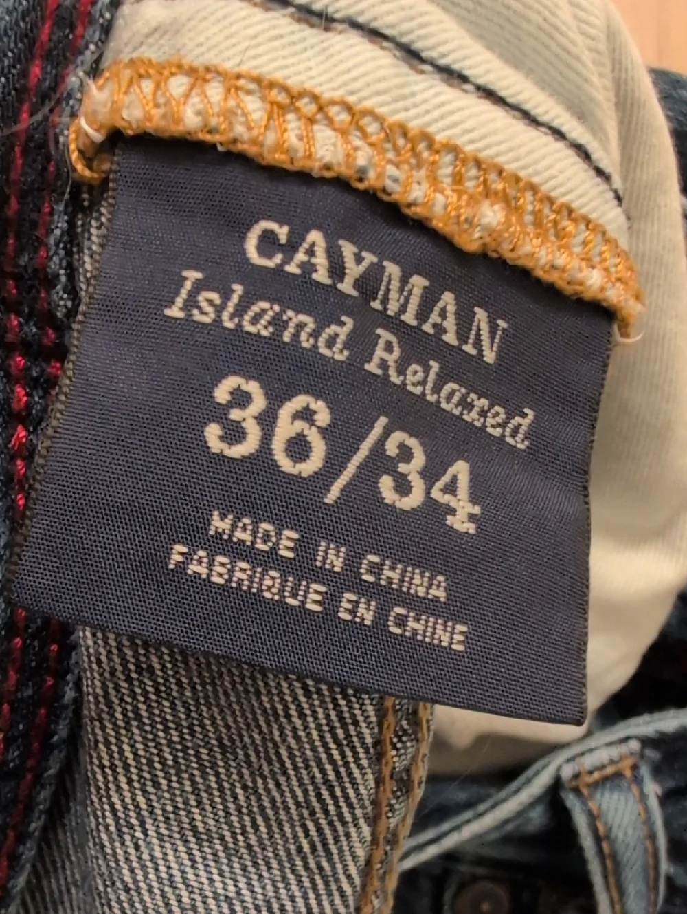 Tommy Bahama 36x34 Cayman Island Relaxed Classic Men's Dark Blue Denim Jeans